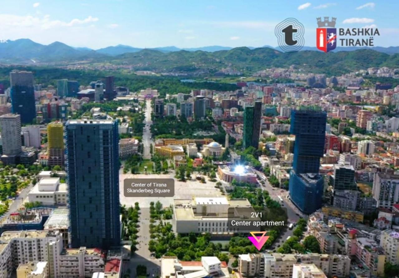 2V1 - Center Apartment 1 Tirana Exteriör bild